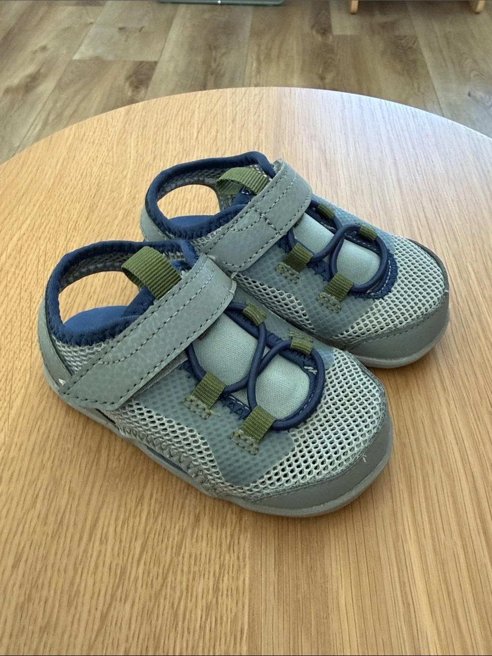 Size 6C See Kai Run blue/ grey flex sole sandals